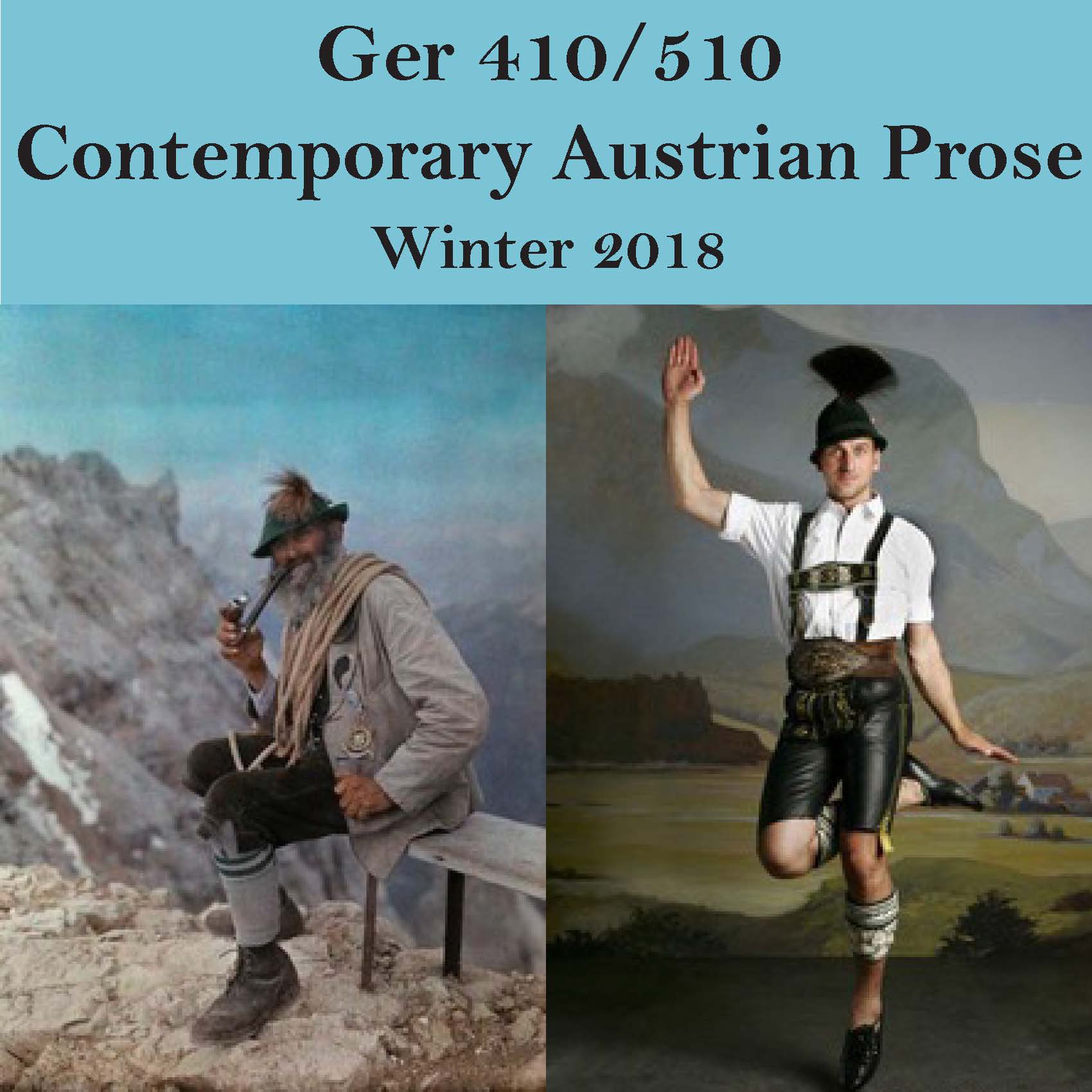 GER 410/510: Contemporary Austrian Prose W18 2